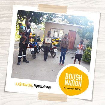 Three times the doughnations from debonairs pizza kabokweni