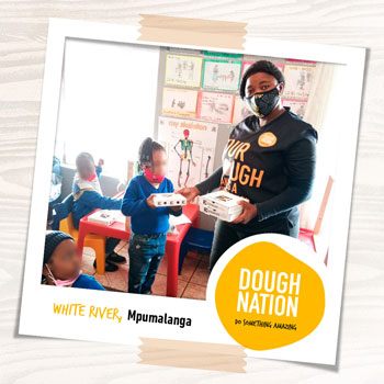 Pre School buzzing with excitement after Debonairs Pizza White River's Doughnation