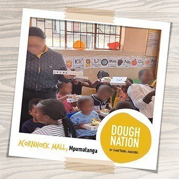 Filling little tummies in Bushbuckridge