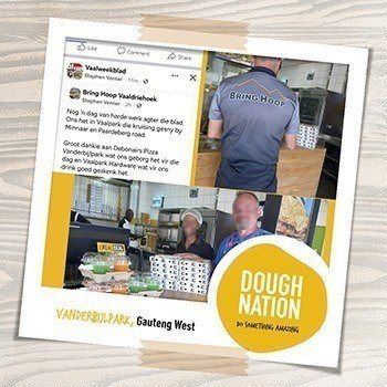 Debonairs Pizza helps community fill the potholes in their stomachs