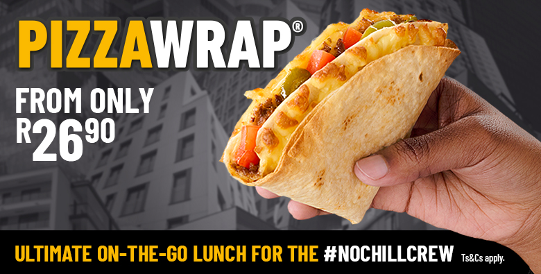 Pizzawrap - ultimate on the go lunch for the #nochillcrew