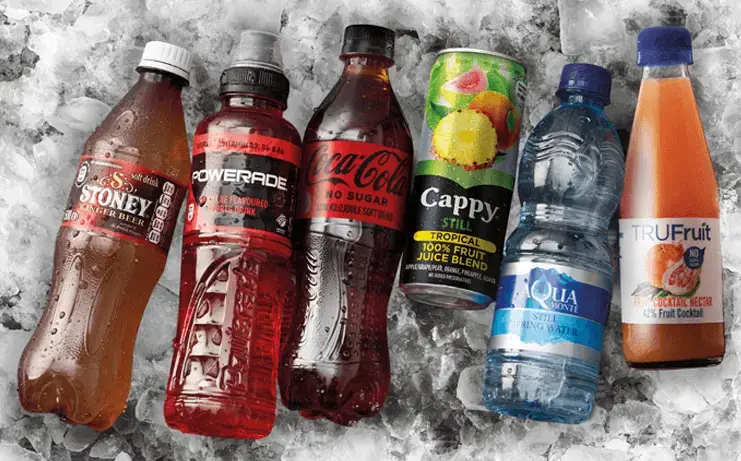 Range of soft drinks