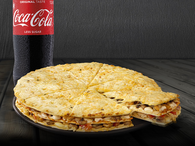 Large Triple Decker Pizza with Coke